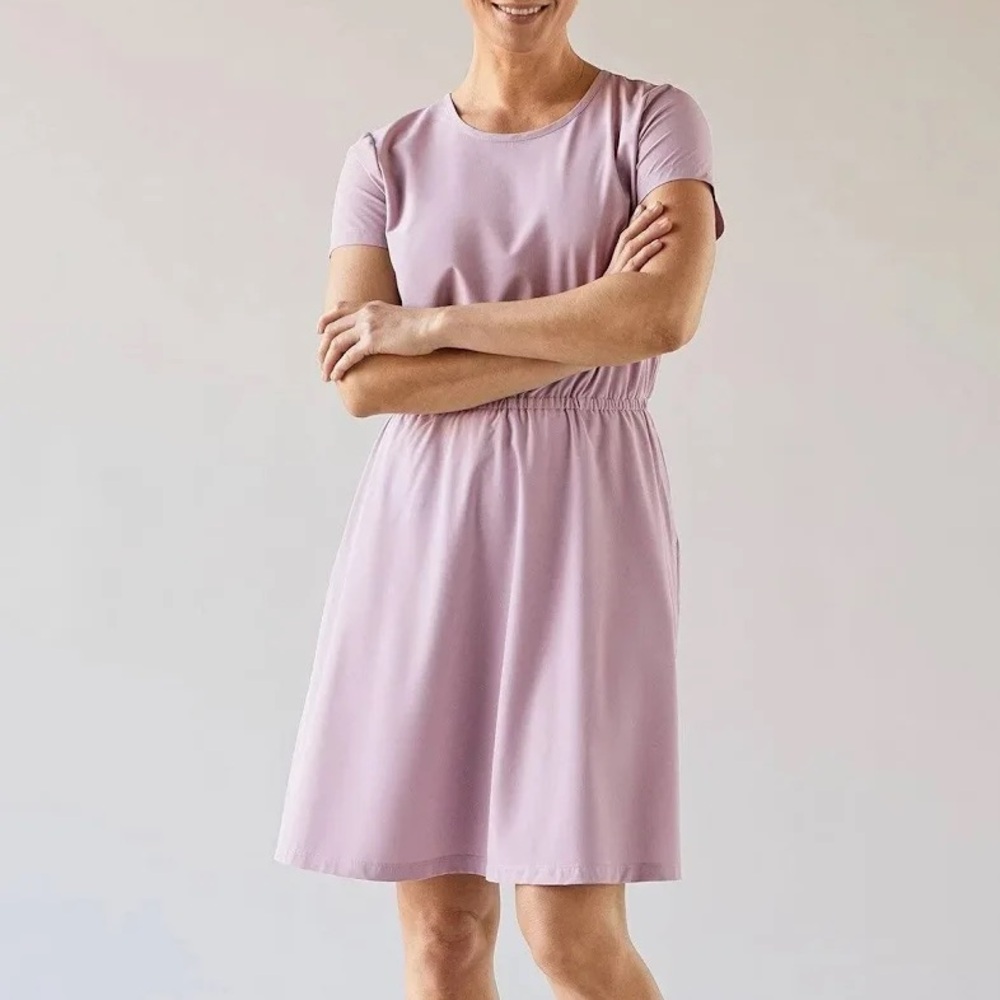 Duluth Trading Co Lilac Flexcellence Travel Dress
